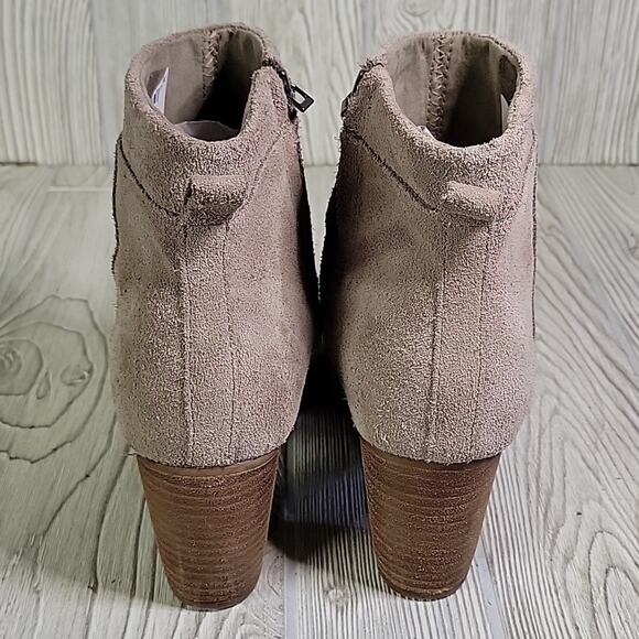 Toms Taupe Leather Ankle Boots Womens Size 7 - Picture 5 of 14